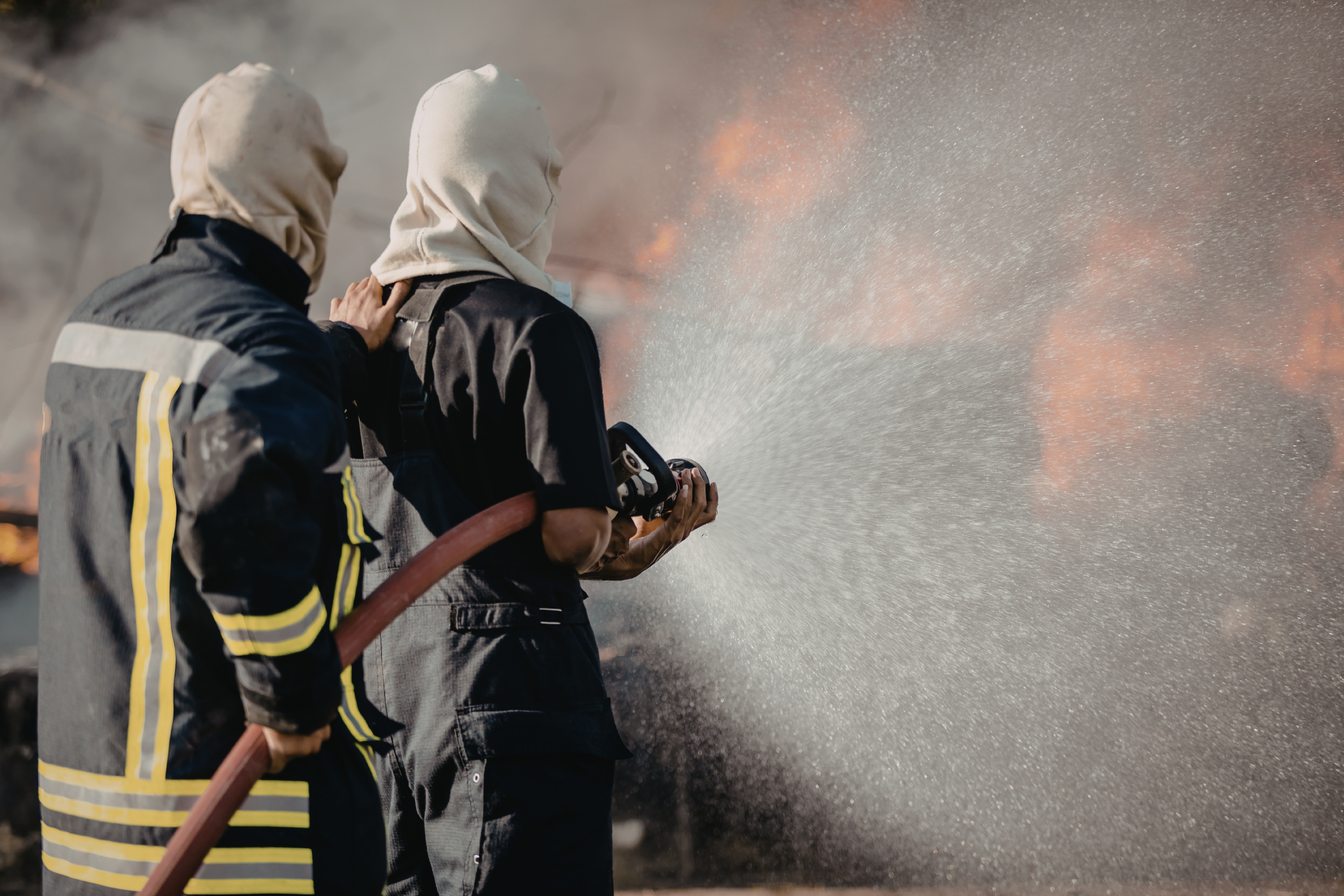 消防員出動現場